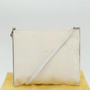 FENDI Shoulder Bag Nylon White Silver Auth ar12395-12