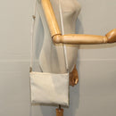 FENDI Shoulder Bag Nylon White Silver Auth ar12395-24