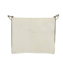 FENDI Shoulder Bag Nylon White Silver Auth ar12395-13
