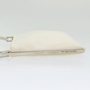FENDI Shoulder Bag Nylon White Silver Auth ar12395-3