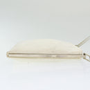 FENDI Shoulder Bag Nylon White Silver Auth ar12395-4