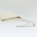 FENDI Shoulder Bag Nylon White Silver Auth ar12395-7