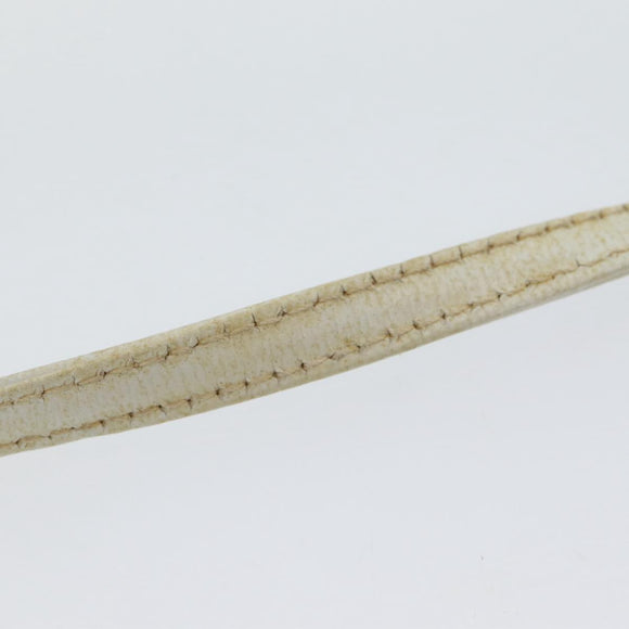 FENDI Shoulder Bag Nylon White Silver Auth ar12395