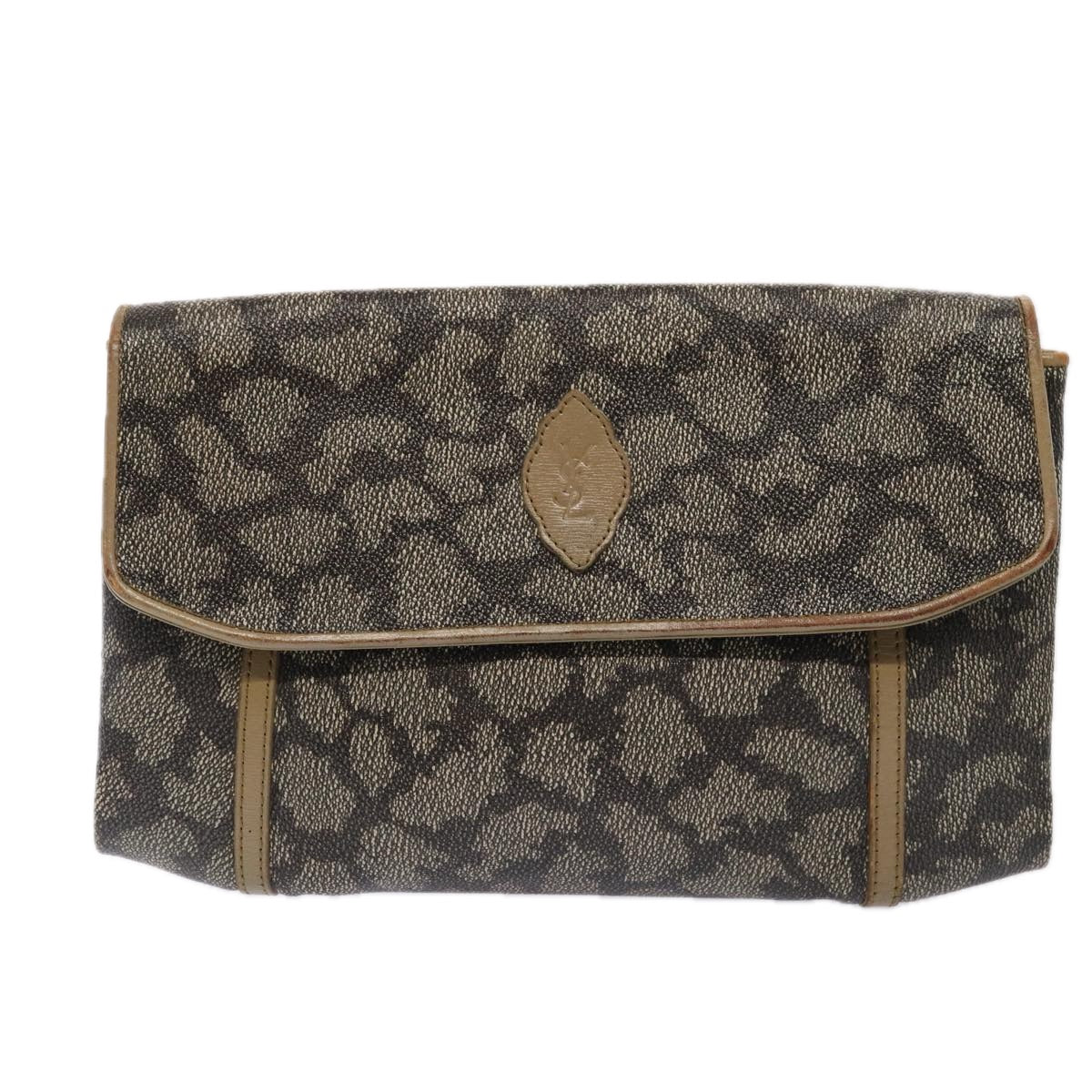 SAINT LAURENT saint laurent gucci Clutch Bag 2Set Gray Black Auth ar12428 - 0