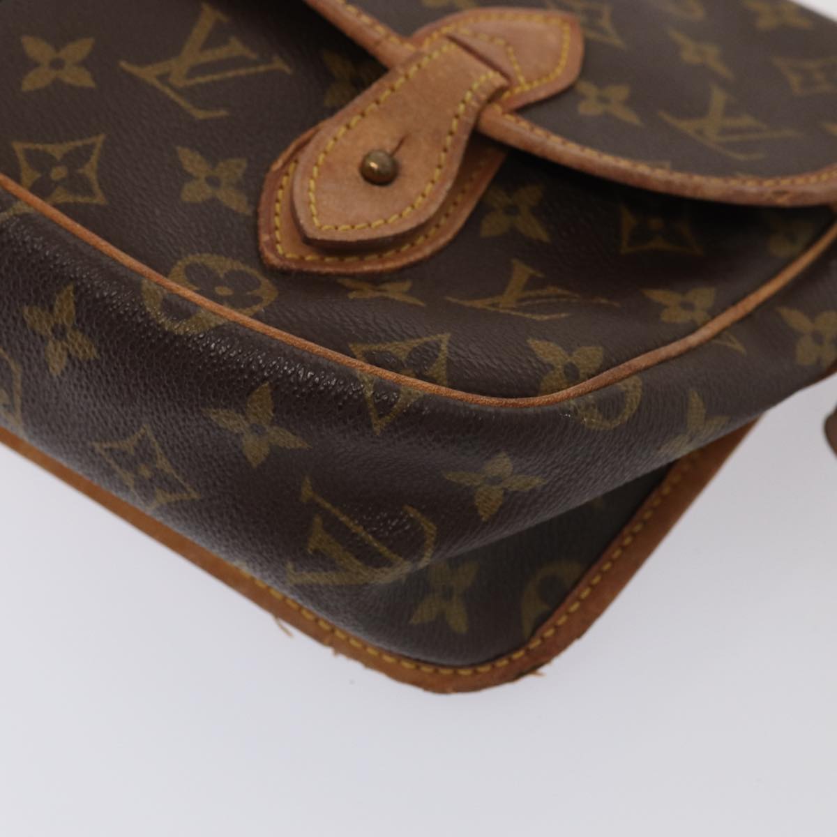 LOUIS VUITTON Monogram Gibeciere MM Shoulder Bag M42247 LV Auth ar12433