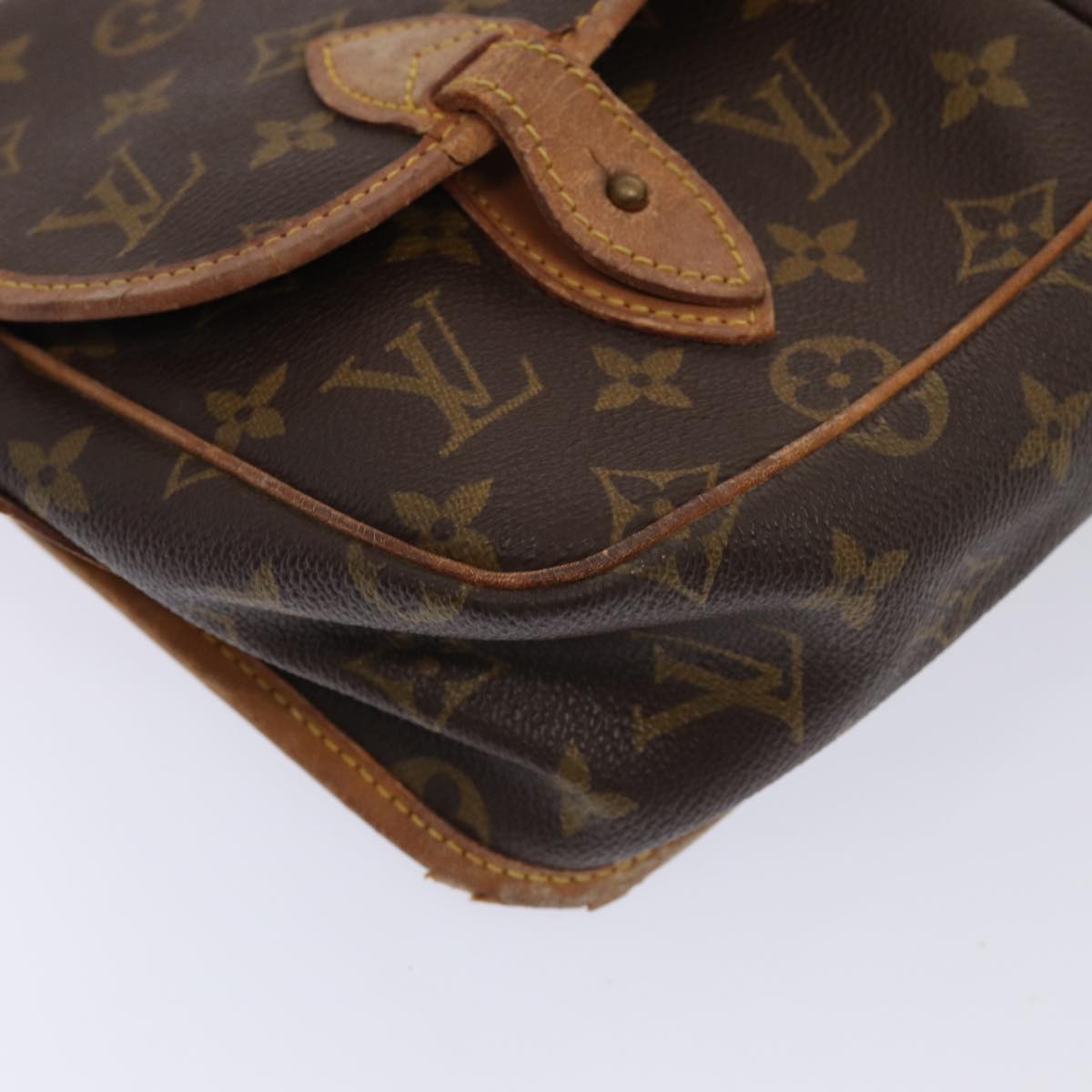 LOUIS VUITTON Monogram Gibeciere MM Shoulder Bag M42247 LV Auth ar12433