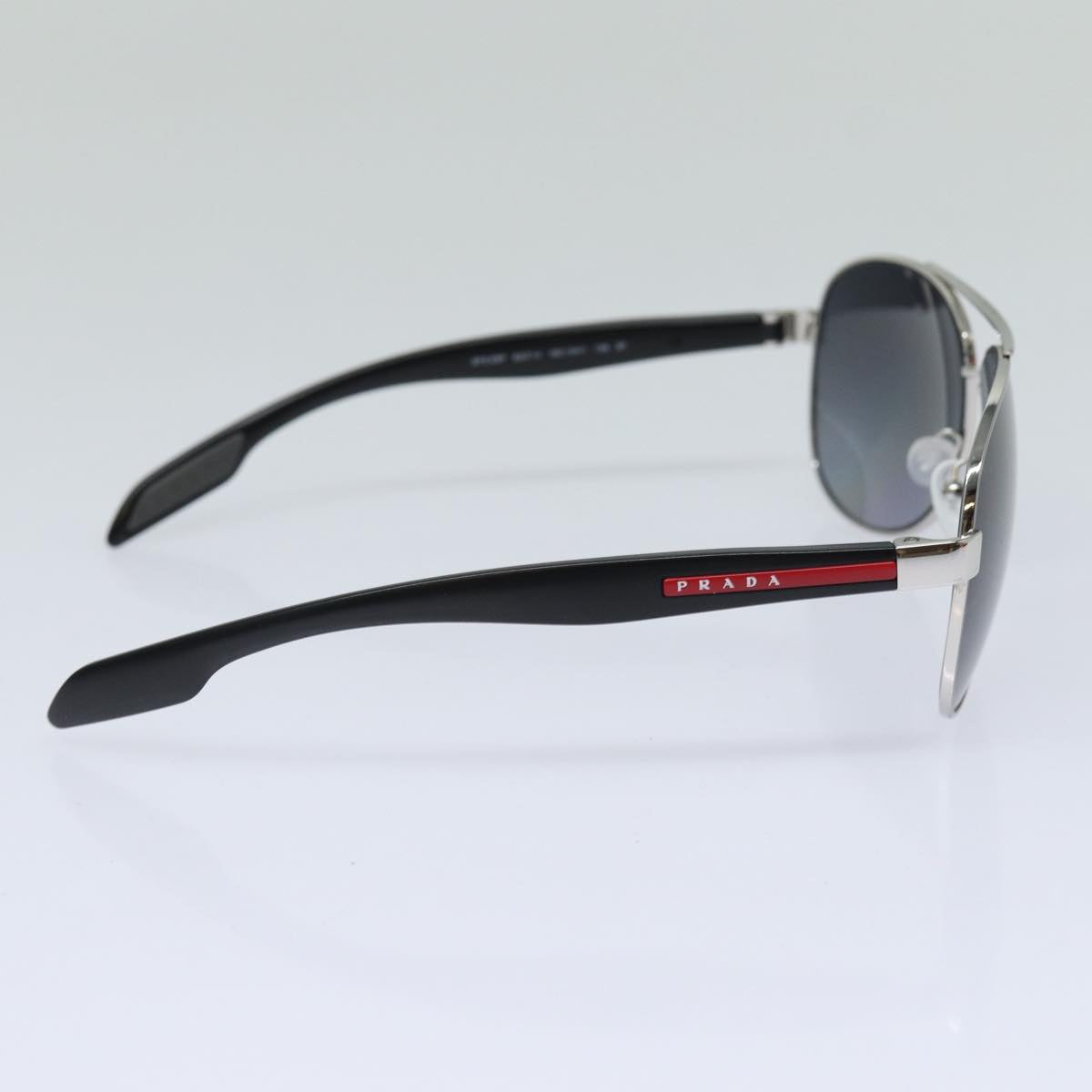 PRADA Sports Sunglasses plastic Black Red Auth ar12439