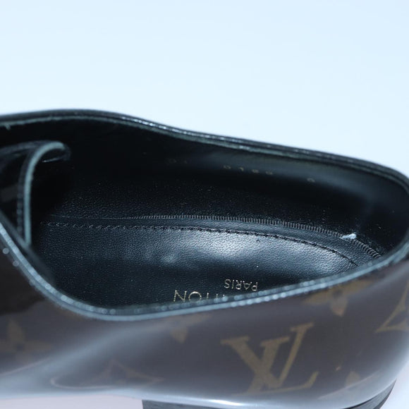 LOUIS VUITTON Monogram Richelieu Derby Shoes shoes Size 6 Brown LV Auth ar12448