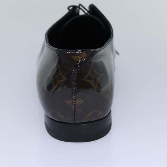 LOUIS VUITTON Monogram Richelieu Derby Shoes shoes Size 6 Brown LV Auth ar12448