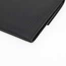 BVLGARI Clutch Bag PVC Silver Black Auth ar12452-15