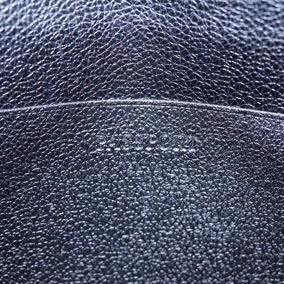 BVLGARI Clutch Bag PVC Silver Black Auth ar12452