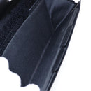 BVLGARI Clutch Bag PVC Silver Black Auth ar12452-21