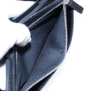 BVLGARI Clutch Bag PVC Silver Black Auth ar12452-12