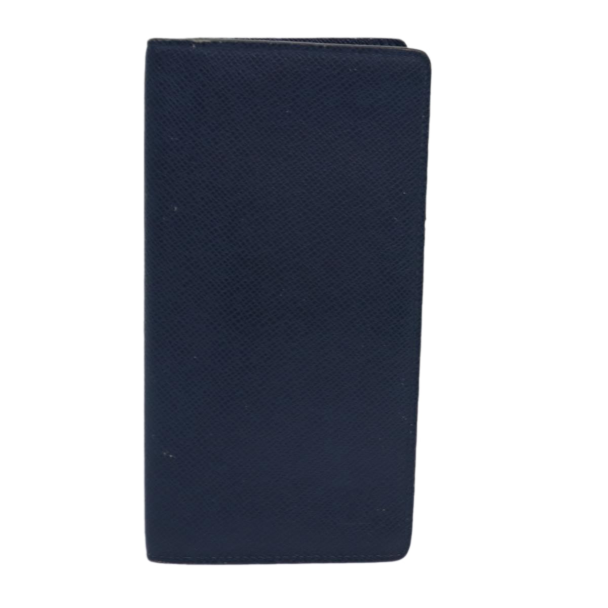 LOUIS VUITTON Taiga Long Wallet Navy LV Auth ar12457