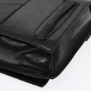 FENDI Hand Bag Leather 2way Black Silver Auth ar12462-16