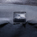 FENDI Hand Bag Leather 2way Black Silver Auth ar12462-18