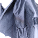 FENDI Hand Bag Leather 2way Black Silver Auth ar12462-20