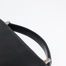 FENDI Hand Bag Leather 2way Black Silver Auth ar12462-14