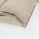 FENDI Shoulder Bag Canvas Leather Beige Brown Silver Auth ar12463-9