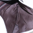 FENDI Shoulder Bag Canvas Leather Beige Brown Silver Auth ar12463-19