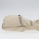 FENDI Shoulder Bag Canvas Leather Beige Brown Silver Auth ar12463-4