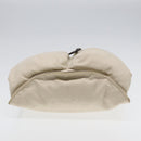 FENDI Shoulder Bag Canvas Leather Beige Brown Silver Auth ar12463-5