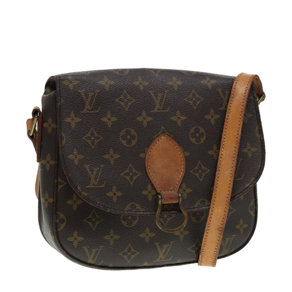 LOUIS VUITTON Monogram Saint Cloud GM Shoulder Bag M51242 LV Auth ar12474