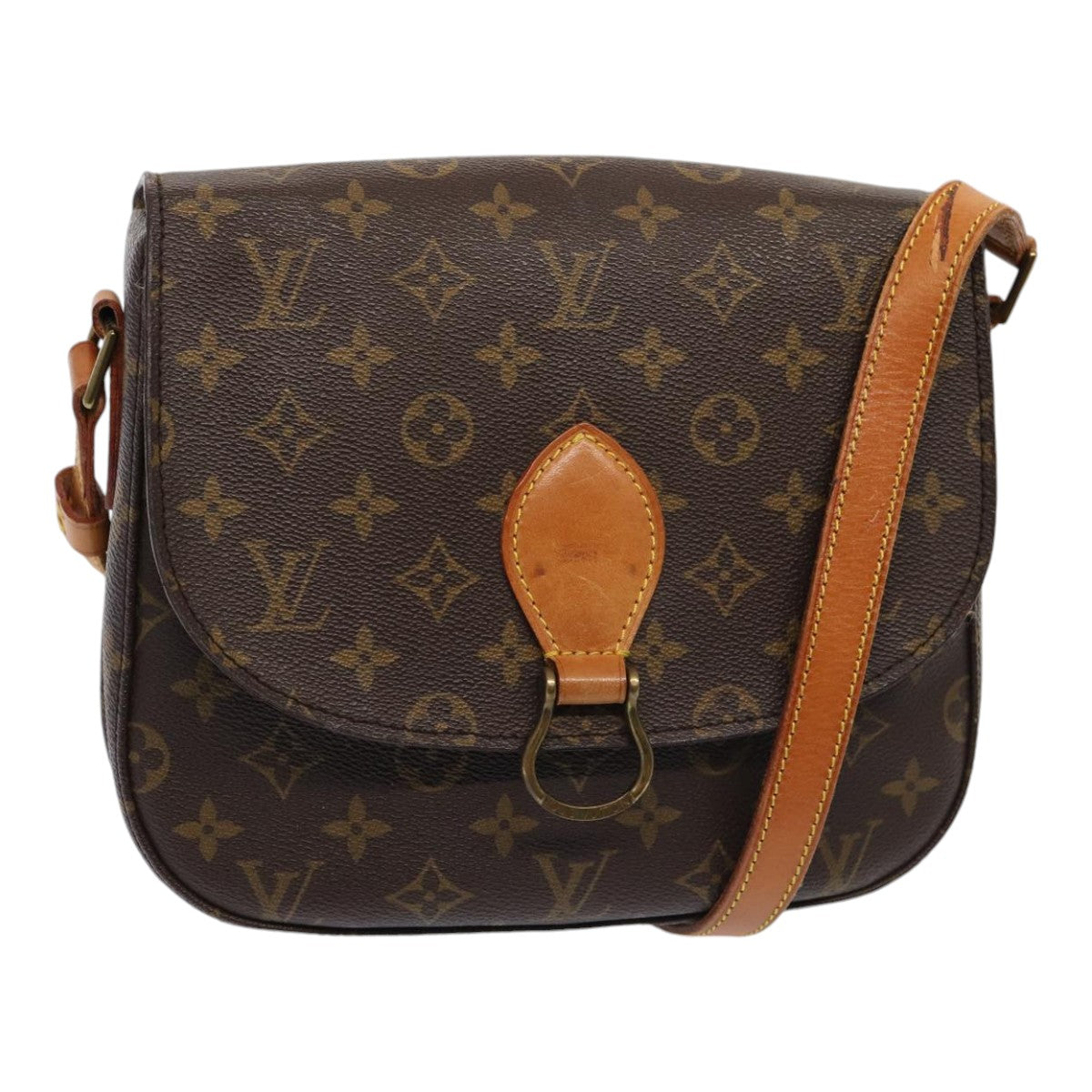 LOUIS VUITTON Monogram Saint Cloud GM Shoulder Bag M51242 LV Auth ar12475