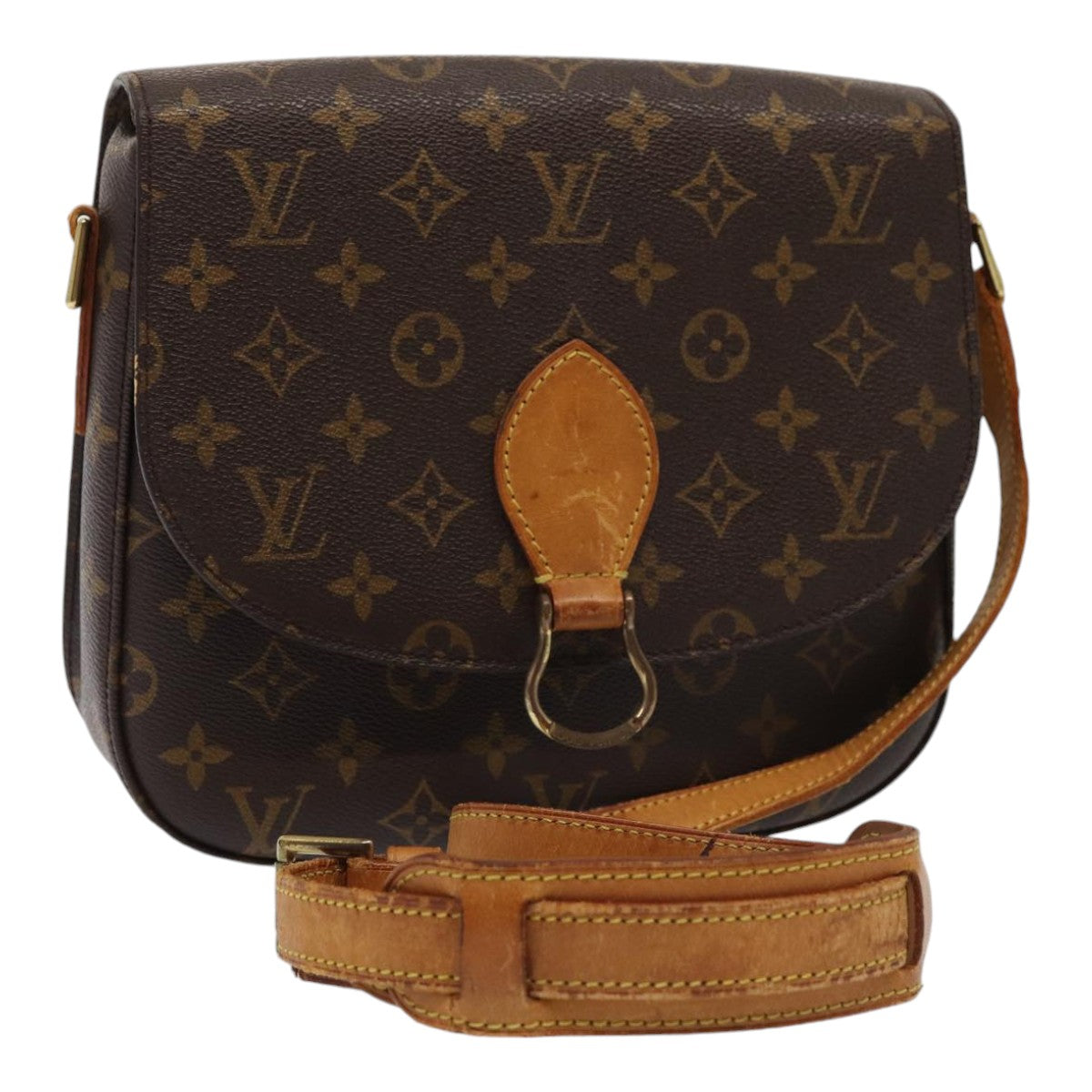 LOUIS VUITTON Monogram Saint Cloud GM Shoulder Bag M51242 LV Auth ar12477