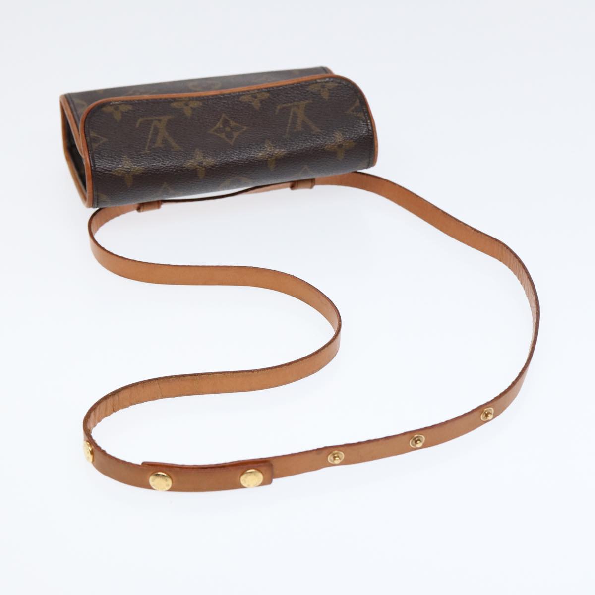 LOUIS VUITTON Monogram Pochette Florentine Waist bag M51855 LV Auth ar12499