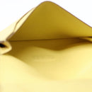 HERMES Baan Card Case Leather Yellow Silver Auth ar12506-21