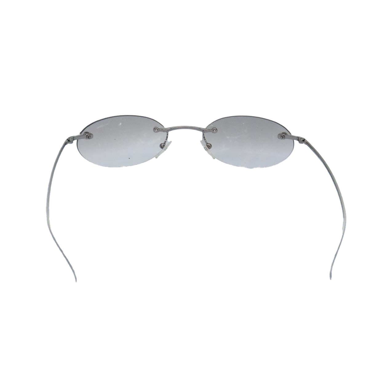 GUCCI Sunglasses metal Silver Auth ar12508