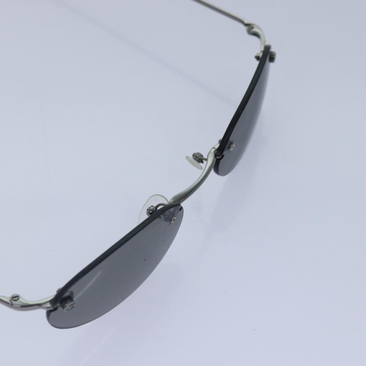 GUCCI Sunglasses metal Silver Auth ar12509