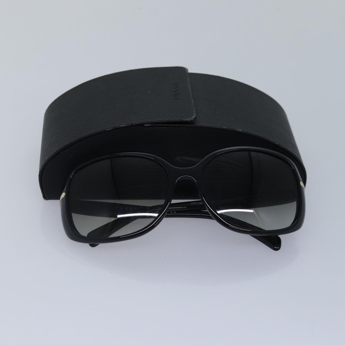 PRADA Sunglasses plastic Black Auth ar12510