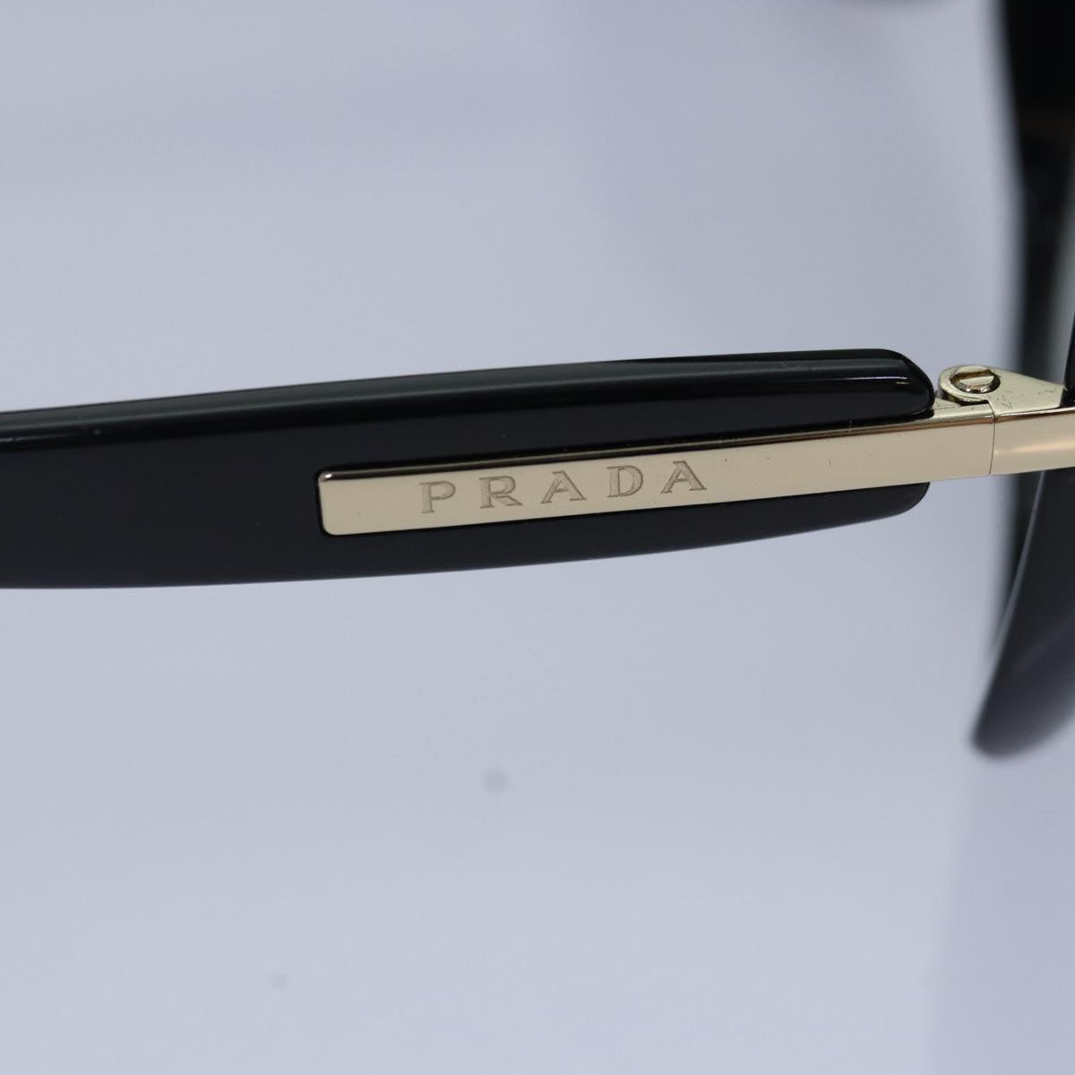 PRADA Sunglasses plastic Black Auth ar12510