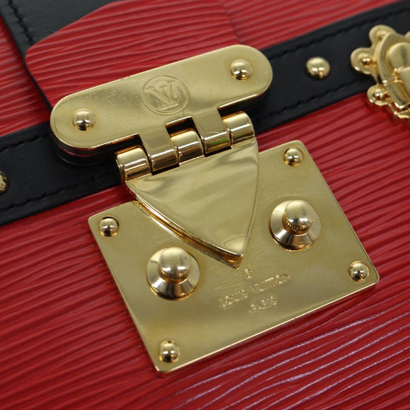 LOUIS VUITTON Epi Trunk Clutch Shoulder Bag Red Black M51697 LV Auth ar12517SM