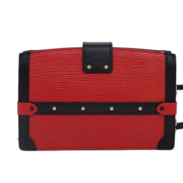 LOUIS VUITTON Epi Trunk Clutch Shoulder Bag Red Black M51697 LV Auth ar12517A - 0