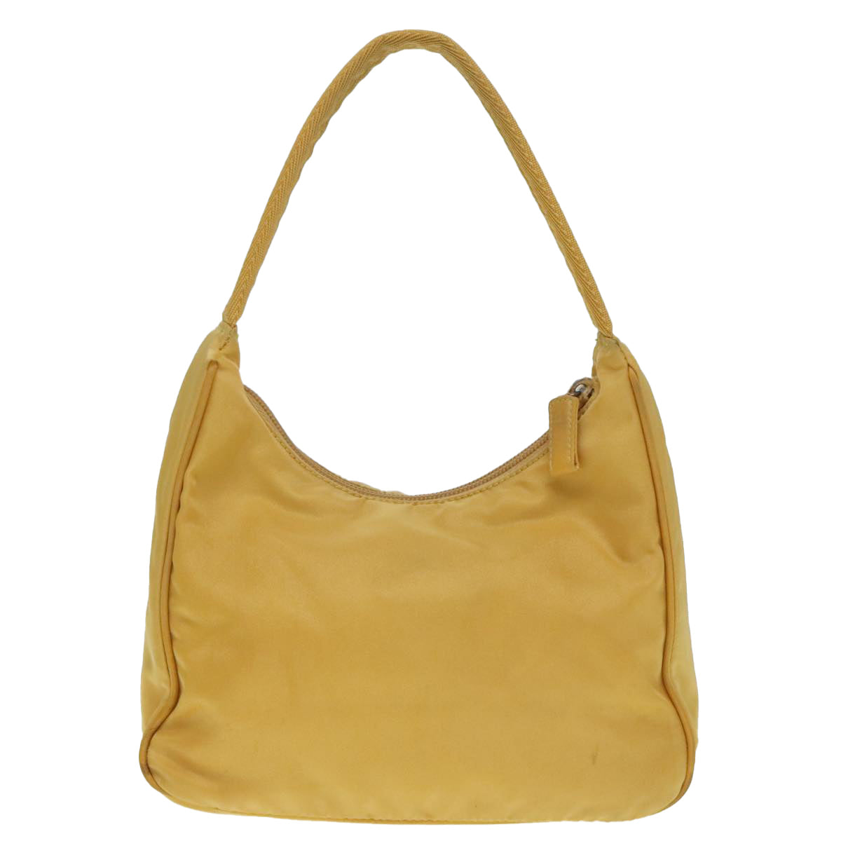 PRADA Mini Hand Bag Nylon Yellow Silver Auth ar12534 - 0