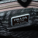 PRADA Tote Bag Nylon Khaki Silver Auth ar12536-18