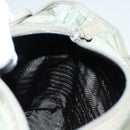PRADA Tote Bag Nylon Khaki Silver Auth ar12536-19