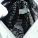 PRADA Tote Bag Nylon Khaki Silver Auth ar12536-20