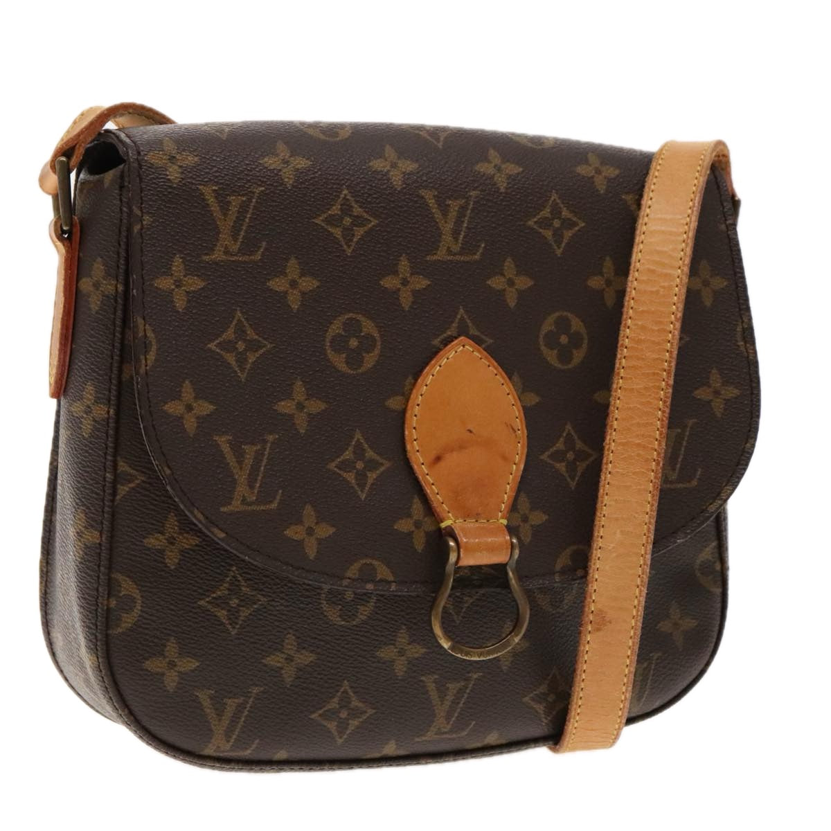 LOUIS VUITTON Monogram Saint Cloud GM Shoulder Bag M51242 LV Auth ar12557