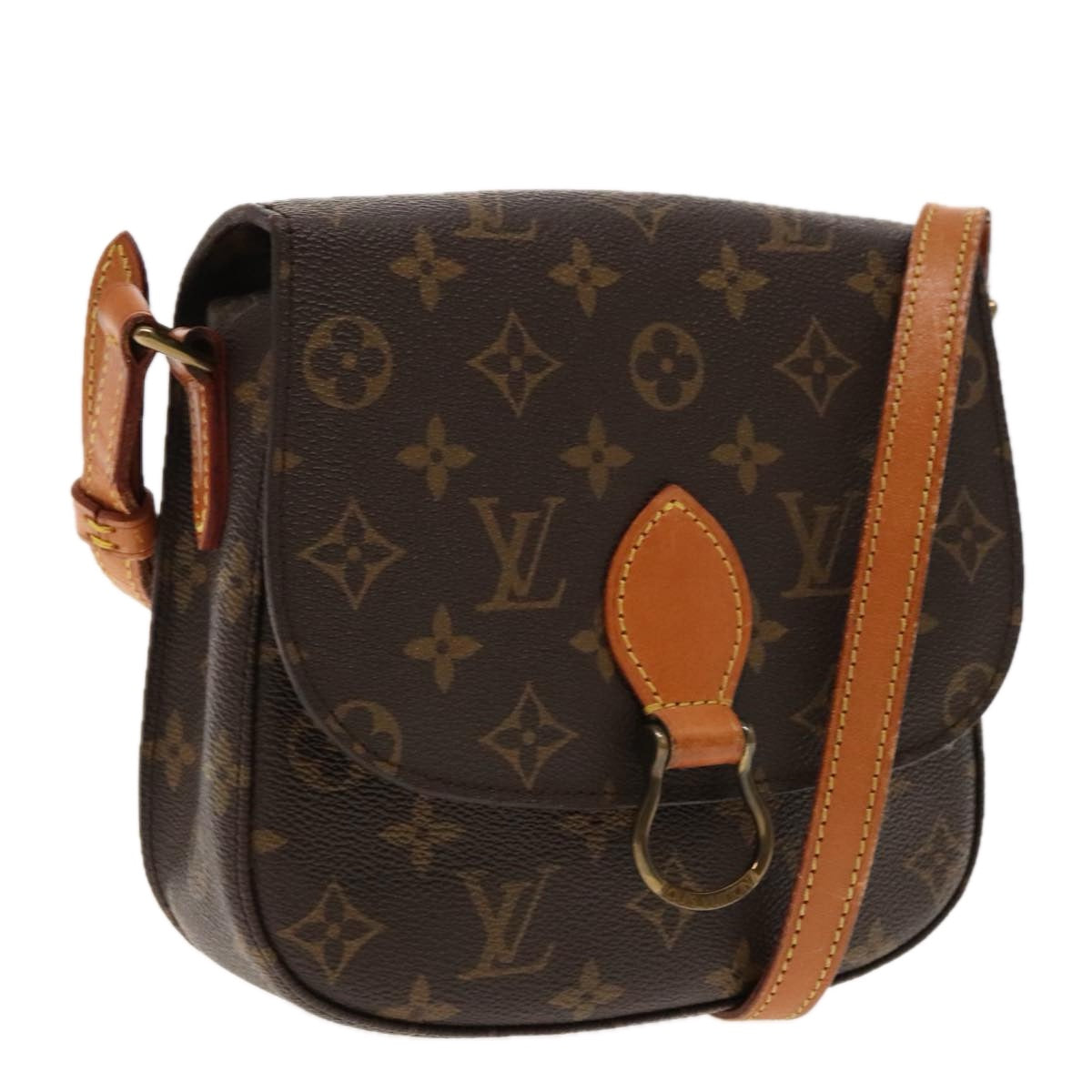 LOUIS VUITTON Monogram Saint Cloud MM Shoulder Bag M51243 LV Auth ar12561