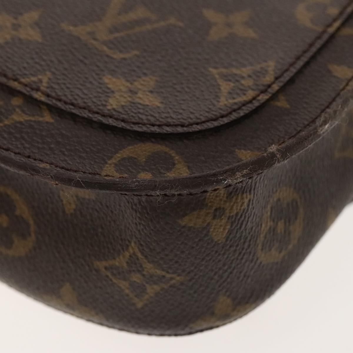 LOUIS VUITTON Monogram Saint Cloud MM Shoulder Bag M51243 LV Auth ar12561