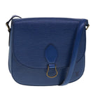 LOUIS VUITTON Epi Saint Cloud GM Shoulder Bag Toledo Blue M52195 LV Auth ar12563-1