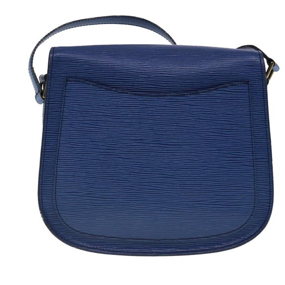 LOUIS VUITTON Epi Saint Cloud GM Shoulder Bag Toledo Blue M52195 LV Auth ar12563
