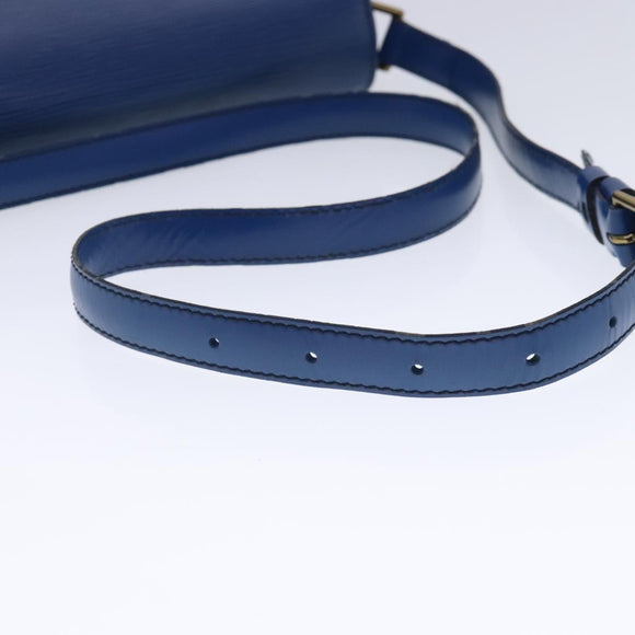 LOUIS VUITTON Epi Saint Cloud GM Shoulder Bag Toledo Blue M52195 LV Auth ar12563