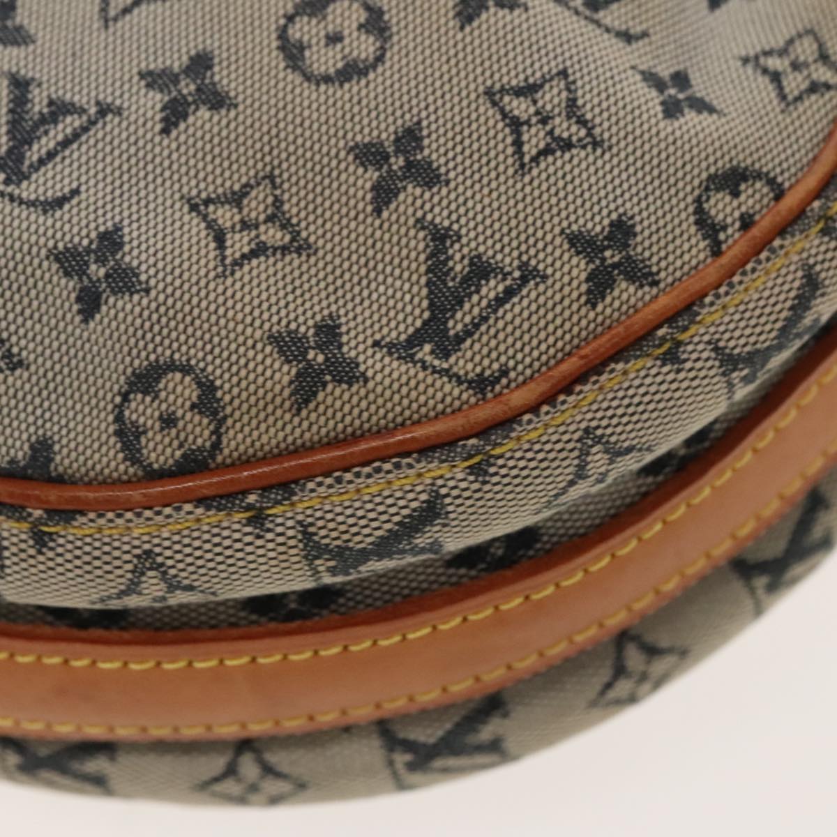 LOUIS VUITTON Monogram Mini Jeanne GM Shoulder Bag Blue M92000 LV Auth ar12566