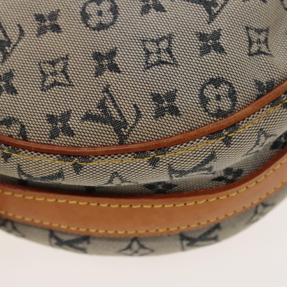 LOUIS VUITTON Monogram Mini Jeanne GM Shoulder Bag Blue M92000 LV Auth ar12566