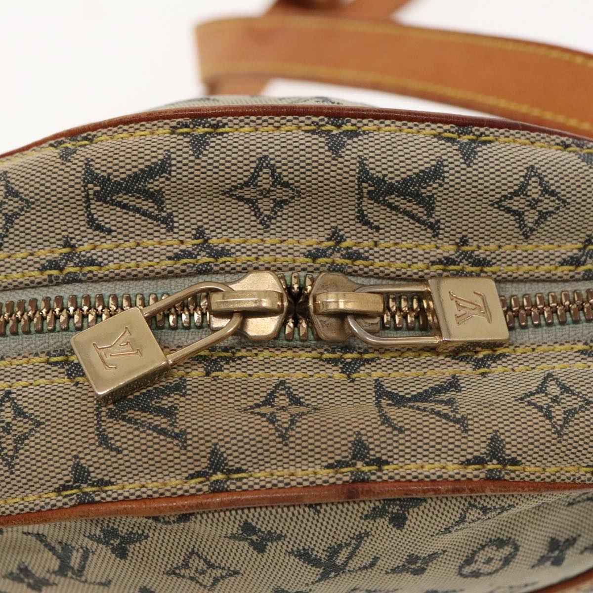 LOUIS VUITTON Monogram Mini Jeanne GM Shoulder Bag Blue M92000 LV Auth ar12566